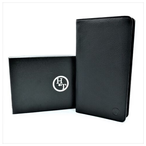 Чоловічий шкіряний клатч-гаманець Weatro 22,5 х 12,5 х 3 см Чорний wtro-212 фото №6