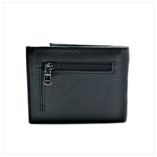 Чоловічий шкіряний гаманець-зажим Weatro 11 х 9 х 2,5 см Чорний wtro-168-24F фото №5