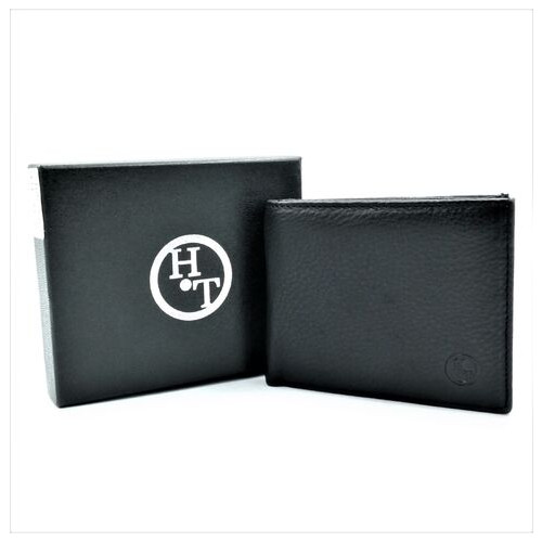 Чоловічий шкіряний гаманець-зажим Weatro 11 х 9 х 2,5 см Чорний wtro-168-24F фото №6