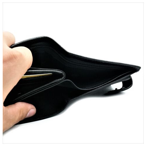 Чоловічий шкіряний гаманець Weatro 11,5 х 9,5 х 3 см Чорний wtro-161-4ND фото №6