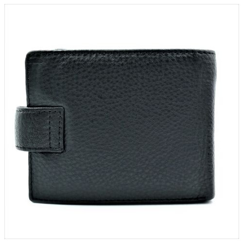 Чоловічий шкіряний гаманець Weatro 11,5 х 9,5 х 3 см Чорний wtro-161-4ND фото №8