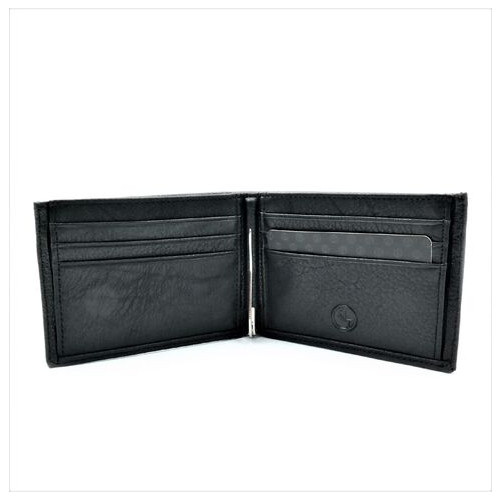 Чоловічий шкіряний гаманець-зажим Weatro 11 х 8 х 2,5 см Чорний wtro-168-24A фото №3
