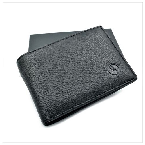Чоловічий шкіряний гаманець-зажим Weatro 11 х 8 х 2,5 см Чорний wtro-168-24A фото №1