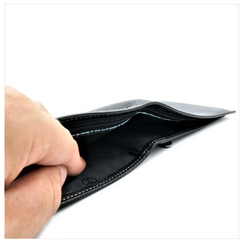 Чоловічий шкіряний гаманець Weatro 12 х 9 х 2 см Чорний wtro-208S фото №5