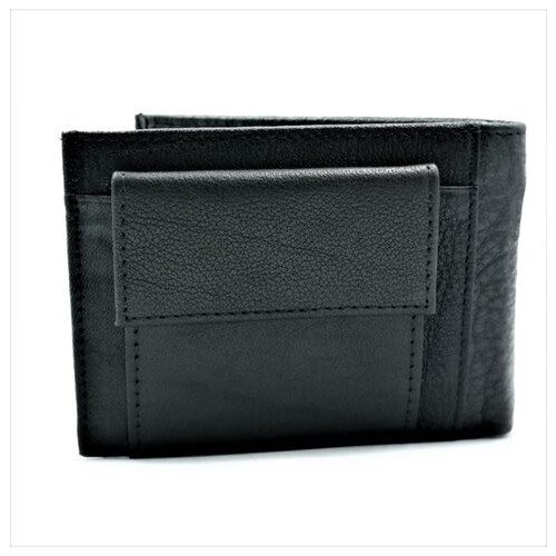 Чоловічий шкіряний гаманець-зажим Weatro 11 х 8 х 3 см Чорний wtro-168-24B фото №5