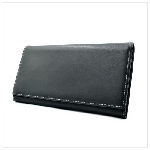 Чоловічий шкіряний клатч-гаманець Weatro 19 х 10,5 х 2,5 см Чорний wtro-165-5-40 фото №3