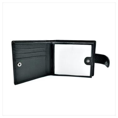 Чоловічий шкіряний гаманець Weatro 12,5 х 10,5 х 3 см Чорний wtro-nw-105-2-014 фото №5