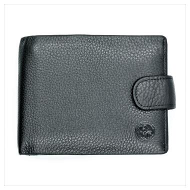 Чоловічий шкіряний гаманець Weatro 13 х 10,5 х 3,5 см Чорний wtro-nw-105-3-015 фото №1