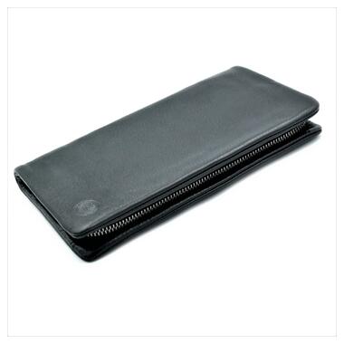 Чоловічий шкіряний клатч-гаманець Weatro 23 х 13 х 3 см Чорний wtro-nw-212G-017 фото №3