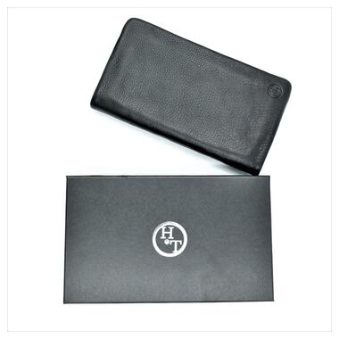 Чоловічий шкіряний клатч-гаманець Weatro 23 х 13 х 3 см Чорний wtro-nw-212G-017 фото №6
