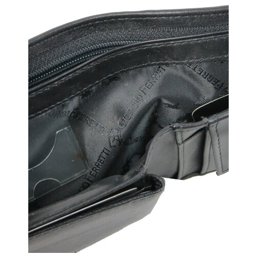Чоловічий шкіряний портмоне зі знімним картхолдером Giorgio Ferretti чорний фото №8