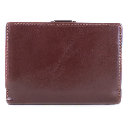 Жіночий шкіряний гаманець с зеркалом Wanlima W500432708-brown фото №3