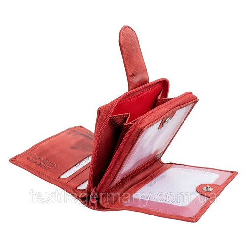 Жіночий гаманець Lindenmann 91102 червоний Червоний фото №4