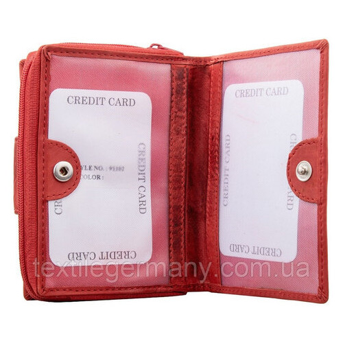 Жіночий гаманець Lindenmann 91102 червоний Червоний фото №3