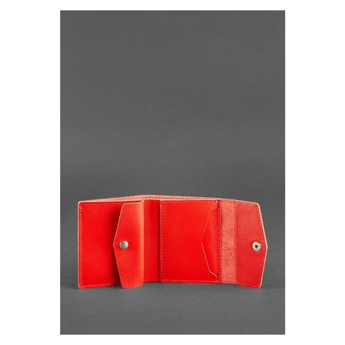 Шкіряний гаманець жіночий 2.1 Червоний Blank Note BN-W-2-1-klubnika фото №3