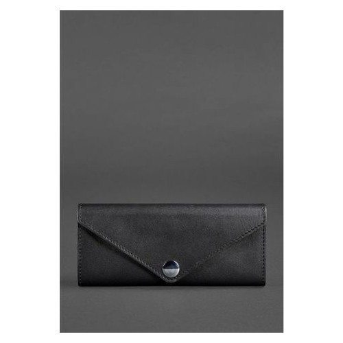 Шкіряний жіночий гаманець Керрі 1.0 чорний Krast Blank Note BN-W-1-g фото №1