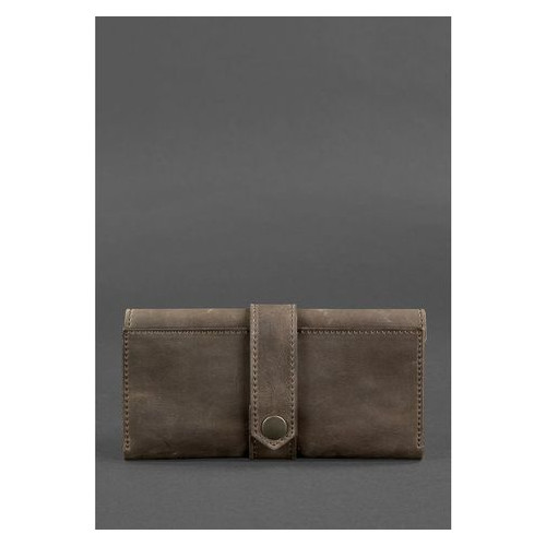 Шкіряне жіноче портмоне 3.0 темно-коричневе Blank Note BN-PM-3-o фото №1