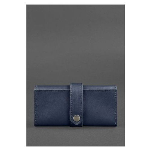 Шкіряне жіноче портмоне 3.0 темно-синє Blank Note BN-PM-3-navy-blue фото №1