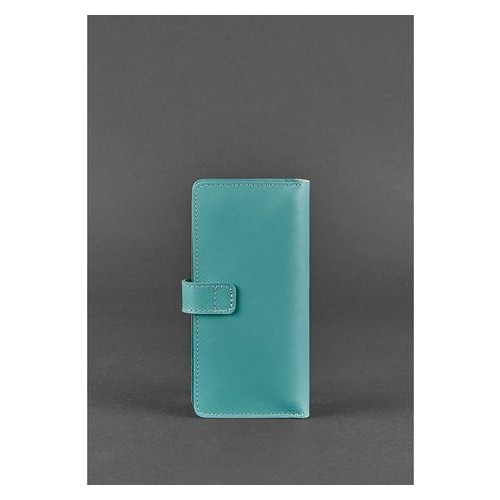 Шкіряне жіноче портмоне 7.0 бірюзове Blank Note BN-PM-7-tiffany фото №4