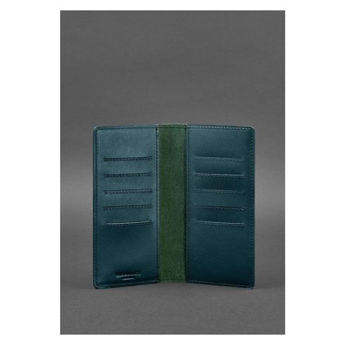 Шкіряний портмоне-купюрник 11.0 зелений Blank Note BN-PM-11-malachite фото №3
