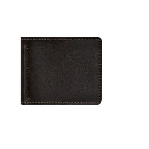 Чоловічий шкіряний портмоне коричневий 1.0 затискач для грошей BlankNote (BN-PM-1-choko) фото №6