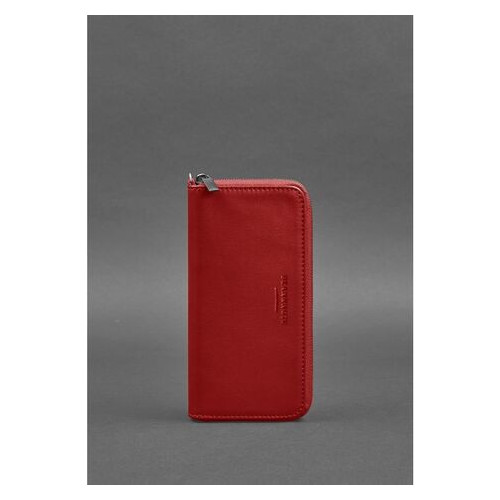 Шкіряне портмоне на блискавці 6.1 червоне BlankNote (BN-PM-6-1-red) фото №1