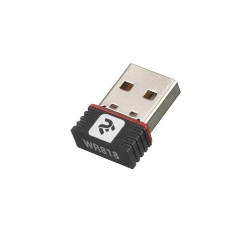 Беспроводной адаптер 2E PowerLink WR818 N150 USB 2.0 (2E-WR818) фото №1