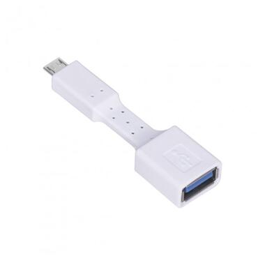Адаптер XoKo AC-110 USB - MicroUSB з кабелем білий фото №1
