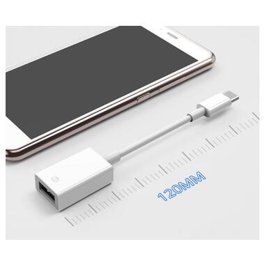Адаптер XoKo MH-360 Type-C — USB кабелем білий фото №6