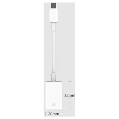 Адаптер XoKo MH-360 Type-C — USB кабелем білий фото №10