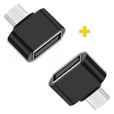 Адаптер до кабелю XoKo AC-050 USB - Micro USB чорний фото №1