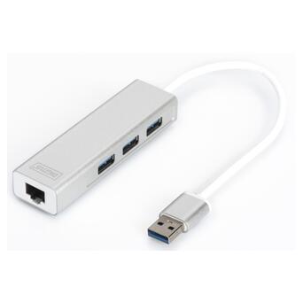 Хаб-адаптер Digitus Gigabit Ethernet USB (DA-70250-10 фото №1