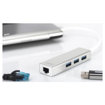 Хаб-адаптер Digitus Gigabit Ethernet USB (DA-70250-10 фото №4