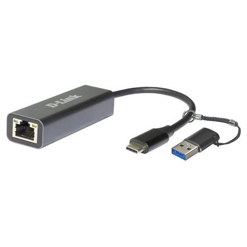 Мережевий адаптер D-Link DUB-2315 1x2.5GE USB Type-C (з адаптером USB-A) (DUB-2315) фото №1