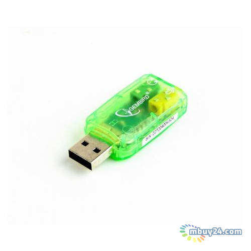 Адаптер Gembird SC-USB-01 USB2.0-Audio Green фото №2