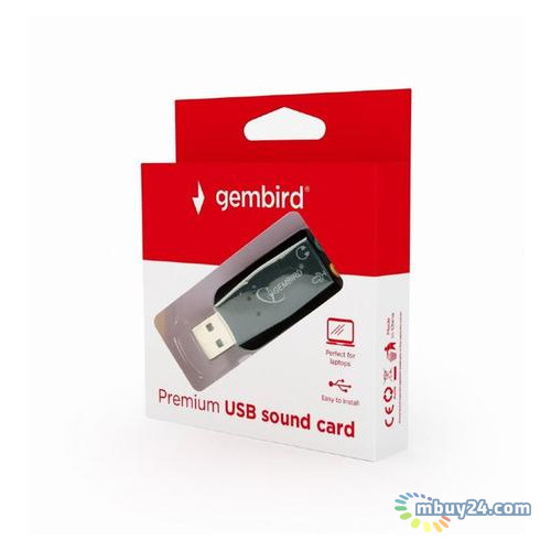 Адаптер Gembird SC-USB2.0-01 USB2.0-Audio Black фото №3
