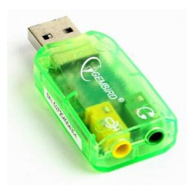 Адаптер Gembird USB2.0-Audio блістер SC-USB-01 фото №1