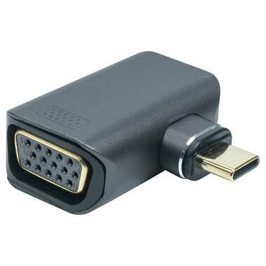 Адаптер PowerPlant USB Type-C - VGA, 1080P, 60Hz фото №1