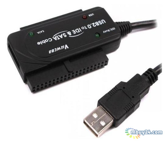 Адаптер Viewcon VE 158 USB2.0- IDE/SATA с блоком питания фото №1