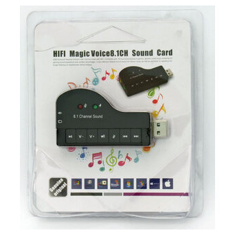Адаптер USB 3D Sound 8.1, HIFI Magic Voice, Блістер фото №2