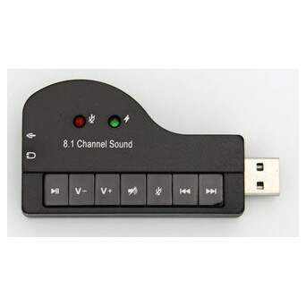 Адаптер USB 3D Sound 8.1, HIFI Magic Voice, Блістер фото №1