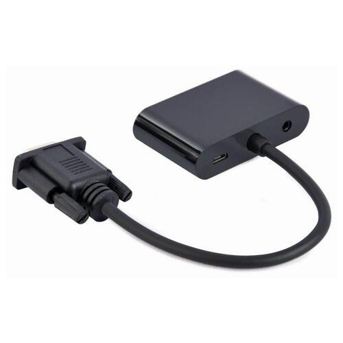 Адаптер Cablexpert (A-VGA-HDMI-02) VGA-HDMI/VGA Аудіо 3,5, 0.15м фото №2