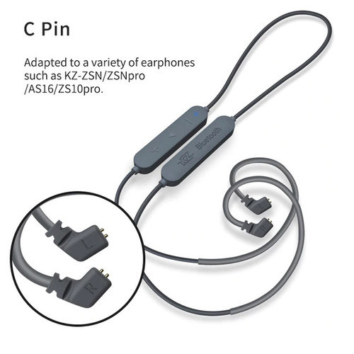 Bluetooth-адаптер KZ APTX-HD Bluetooth 5.0 cable upgrade Wire (C pin) Black фото №4