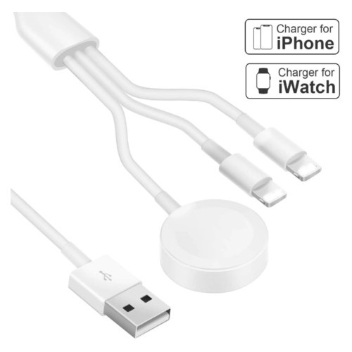 USB кабель Primo 3in1-01 Lightning Зарядний пристрій для Apple Watch фото №2