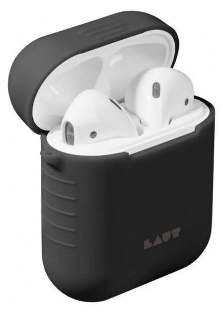 Чохол для навушників Laut Pod Charcoal Black (LAUT_AP_POD_BK) для Apple AirPods чорний фото №2