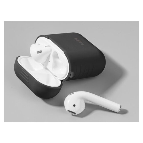 Чохол для навушників Laut Pod Charcoal Black (LAUT_AP_POD_BK) для Apple AirPods чорний фото №3