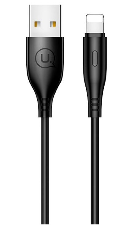 Кабель Usams U18 USB – Lightning для iPhone iPad data cable 1000mm 2А black фото №1