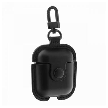 Чехол Usams US-BH475 Leather Case For AirPods Black BH475AP01 фото №1