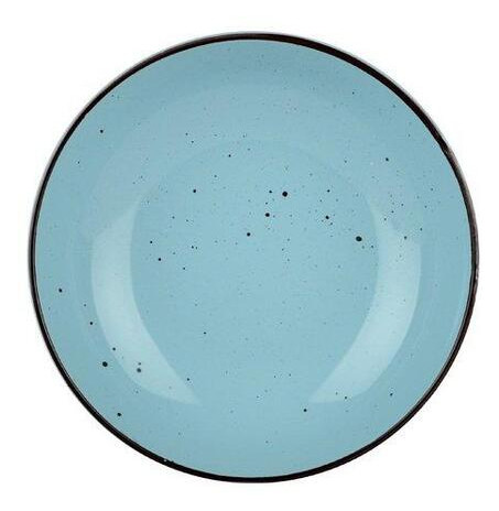 Тарілка супова Limited Edition Terra YF6002-5 20 см Блакитна фото №1