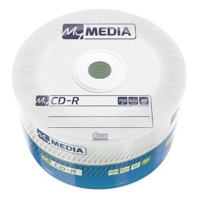 Диск CD MyMedia CD-R 700Mb 52x MATT SILVER Wrap 50 (69201) фото №1